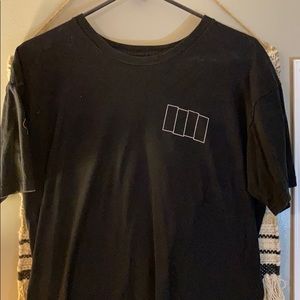Vintage punk black flag shirt large